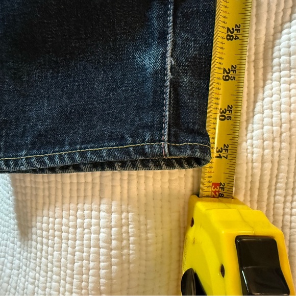 Momotaro dark wash White Warrior Stripe pocket sz 28 - Picture 6 of 16